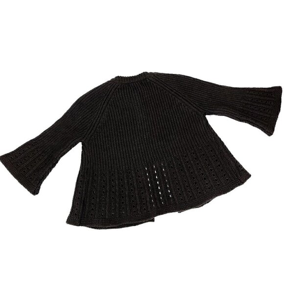 Silvia Novelli Women's S Wool Blend Flared Wide Sleeve Italy Cardigan Sweater - Picture 10 of 15